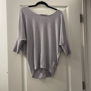 Philosophy Gray Crew Neck Sweater with Relaxed Fit